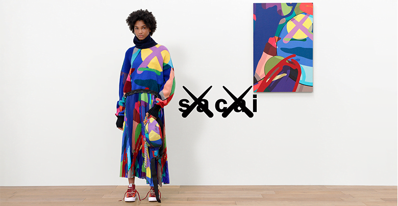 sacai kaws コラボカモフラ柄カーディガン sacai x KAWS、カウズ作品を落とし込んだアウターやニットなどを展開
