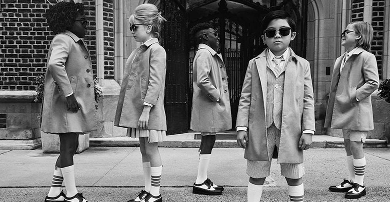 Thom Browne Turns Kids into Adults with his Summer