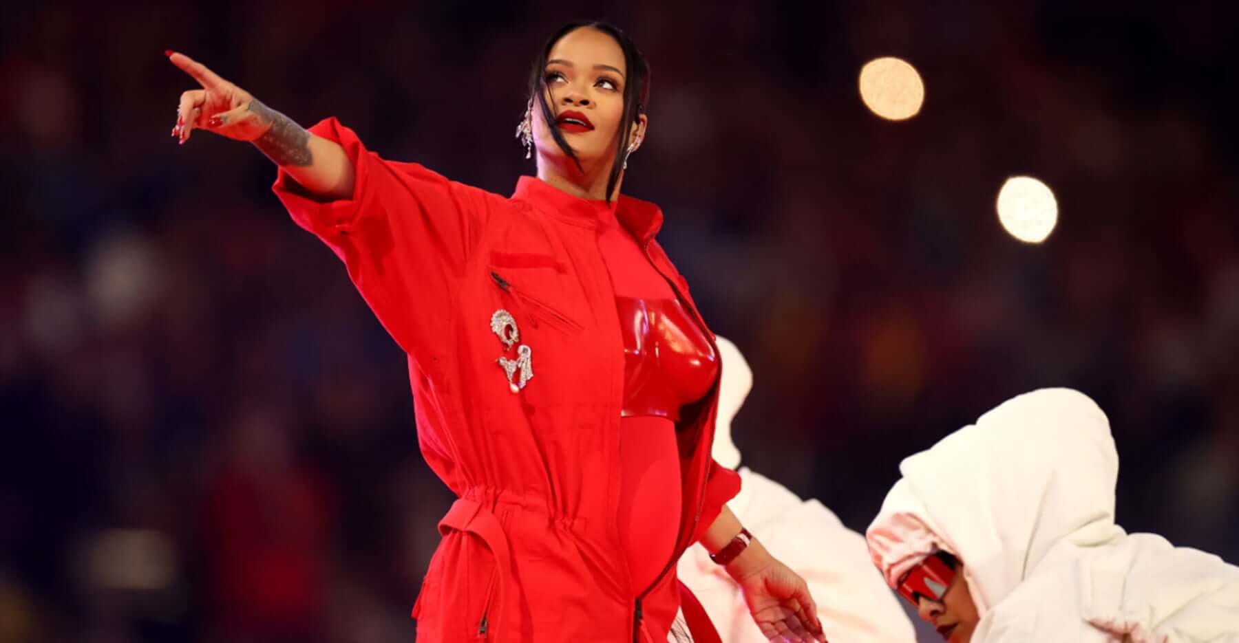 Super Bowl 2023: Pregnant Rihanna Wears Loewe, Custom Alaia