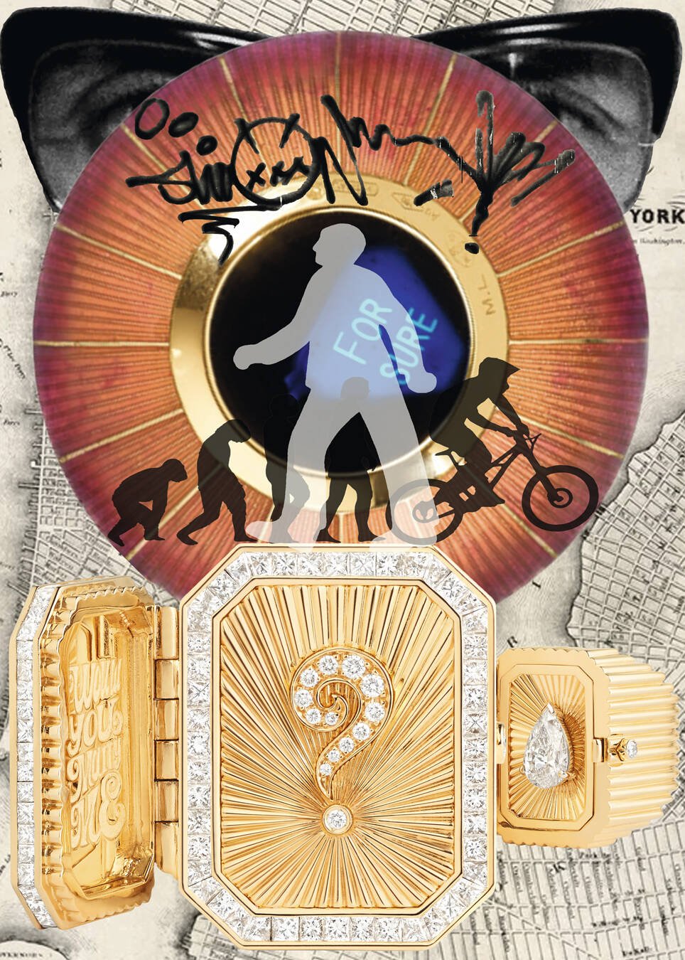 Social Intercourse has everybody thinking featuring Marie Lichtenberg Magic Ball and Bague de Fiancigailles