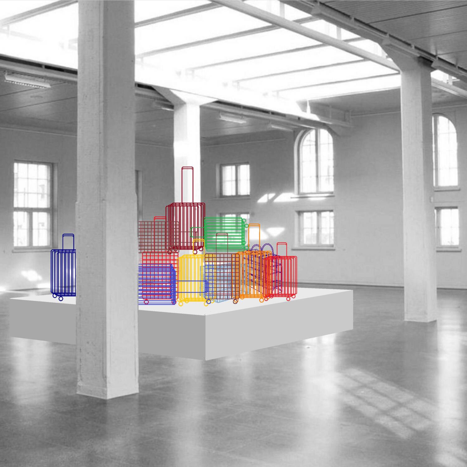 06 Kostya Benkovich Visual of The Suitcase Installation, to be unveiled at Fragile. Image Credit Kostya Benkovich