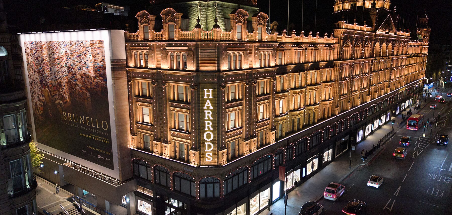 Brunello Cucinelli neemt Harrods over voor de feestdagen